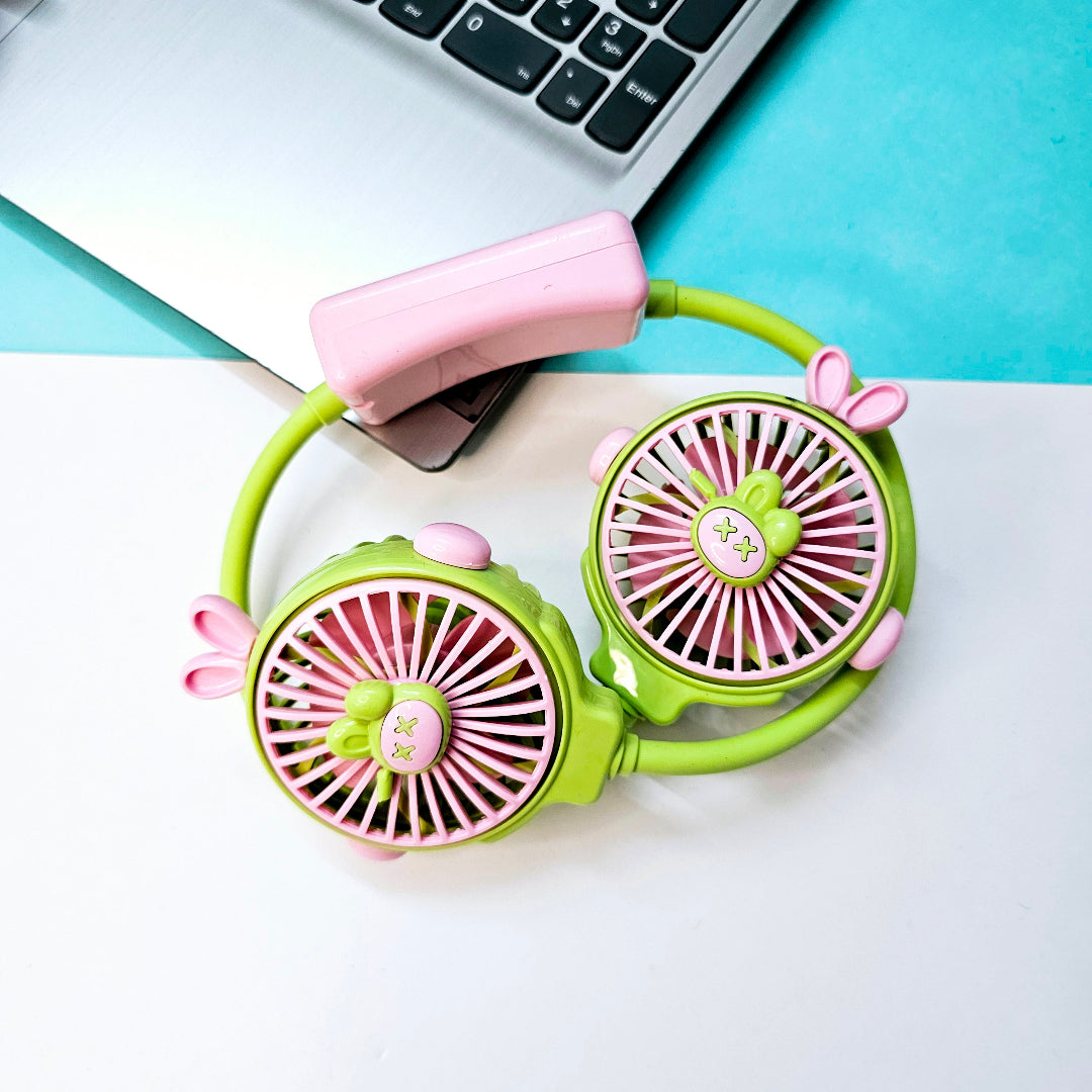 Cute and portable Usmile hands-free neck fan in assorted colors.
Stay cool and comfortable with this convenient personal fan from www.usmile.toys.